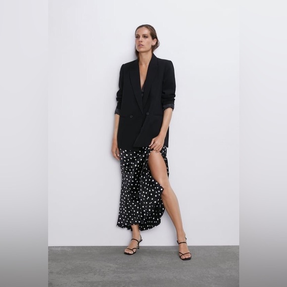 Zara polka dot satin skirt - Picture 4 of 5